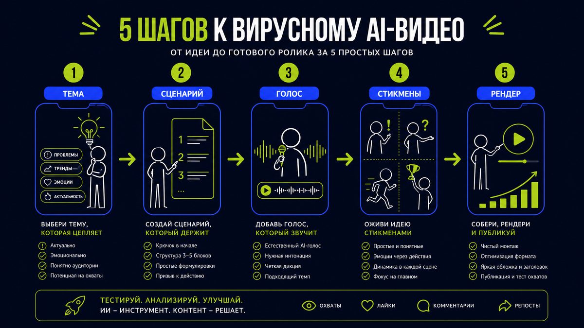 Афилия: шаги тема, сценарий, голос, стикмены и рендер вертикального ролика
