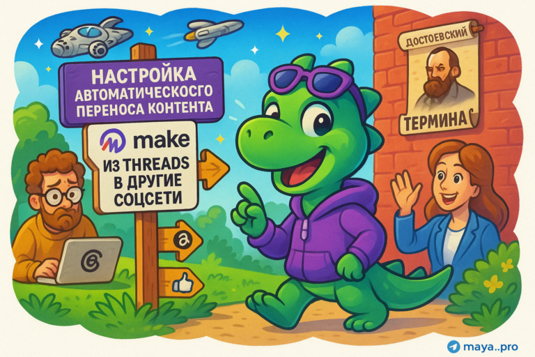 Автоматизация контента: 10 хитростей для мгновенного переноса из Threads в соцсети с Make.com
