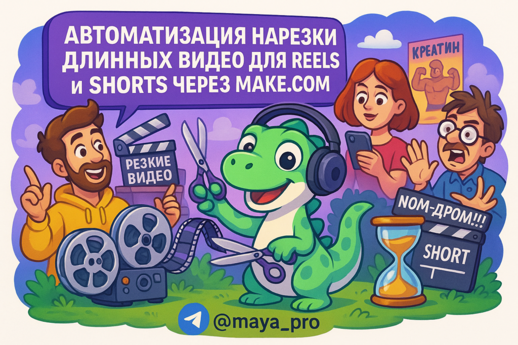 Автоматизация создания Reels и Shorts: Как сделать это без усилий с помощью Make.com