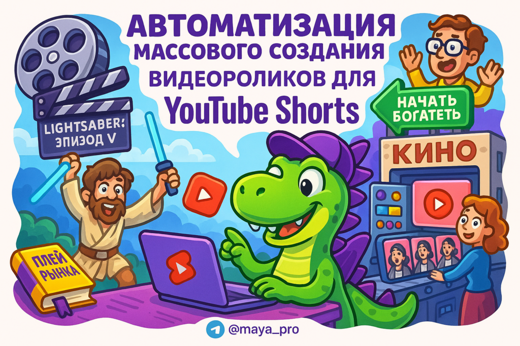 Автоматизация создания видео для YouTube Shorts: секреты успеха с Make.com и AI-инструментами