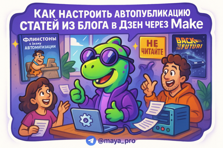 Автопубликация в Яндекс.Дзен: как настроить за несколько шагов на Make.com и удвоить трафик блога
