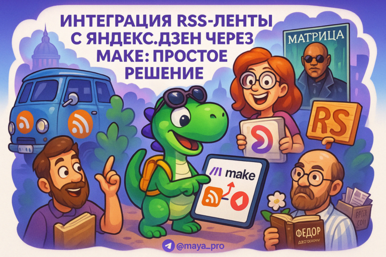 Интеграция RSS-ленты с Яндекс.Дзен через Make на автопилоте: как увеличить трафик и сэкономить время
