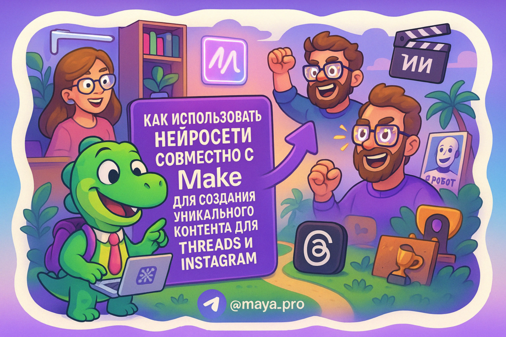 Как нейросети и Make.com превращают ваш контент в магию для Instagram и Threads