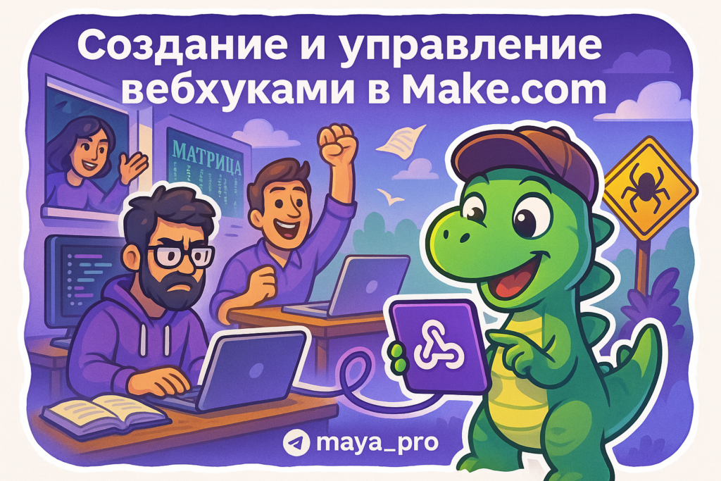 Создание вебхуков в Make.com: Как автоматизировать бизнес-процессы и насытить их котиками