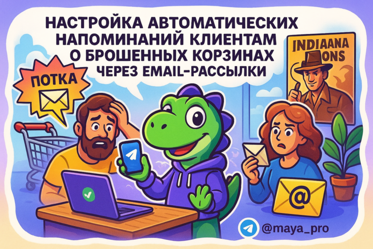 Настройка автоматических напоминаний о брошенных корзинах: как вернуть потерянные продажи с помощью Make.com