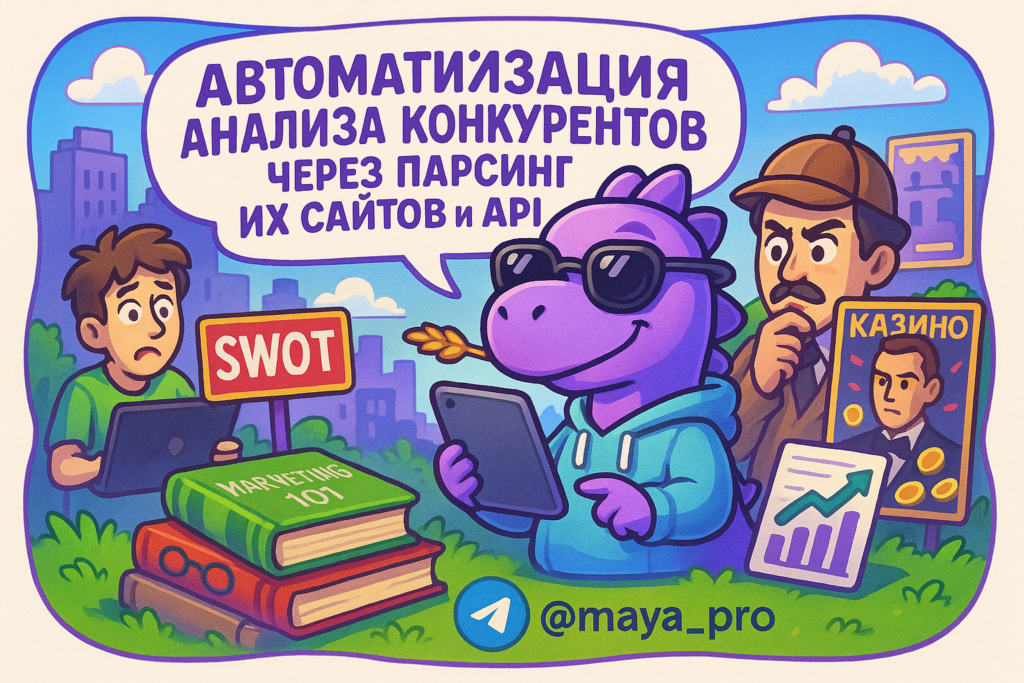 Автоматизация анализа конкурентов с помощью Make.com: как сократить время на исследования в 10 раз и увеличить прибыль на 20%