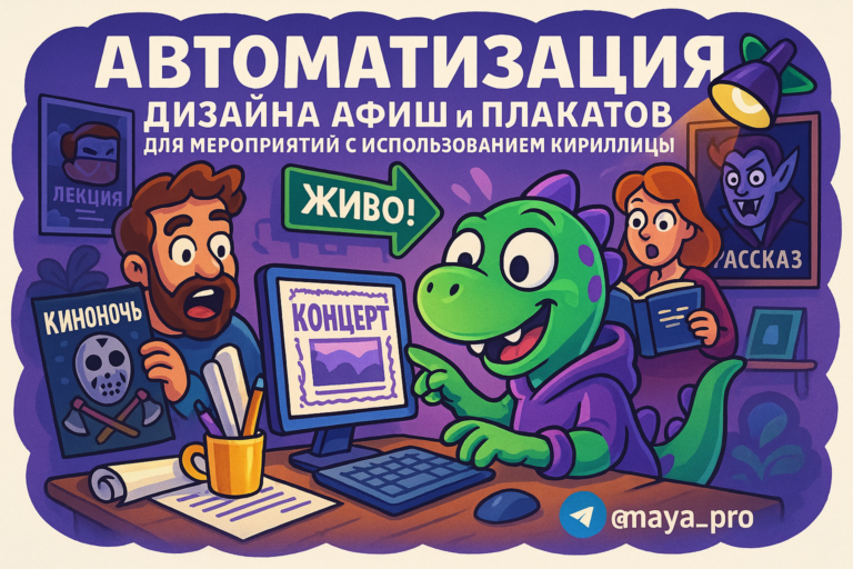 Автоматизация дизайна афиш: как сэкономить до 50% времени и создать шедевры с Make.com