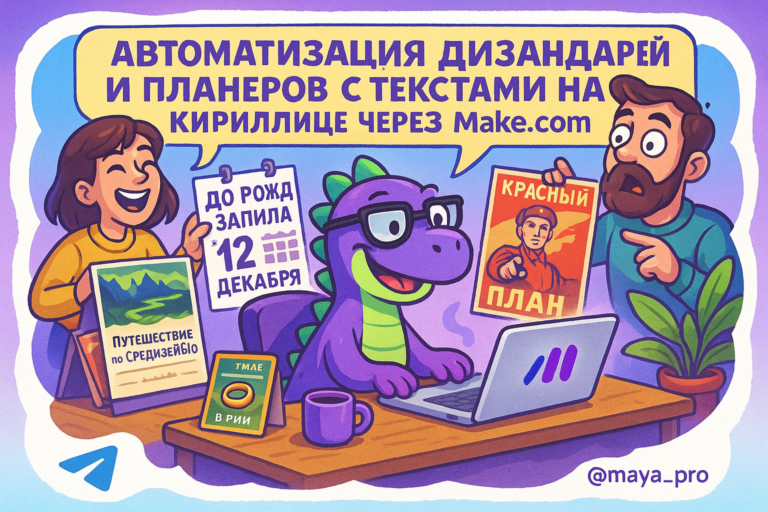Автоматизация дизайна календарей на кириллице: как Make.com изменит вашу жизнь навсегда