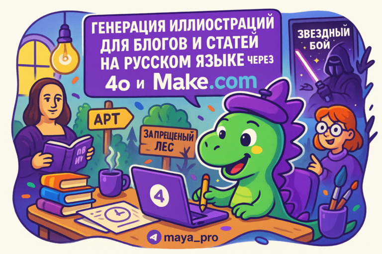 Автоматизация генерации иллюстраций для блогов: как сэкономить время и повысить вовлеченность с Make.com и 4o
