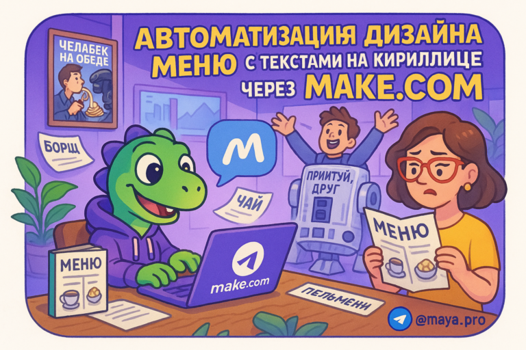Автоматизация меню ресторанов: как Make.com меняет правила игры и спасает ваши нервы