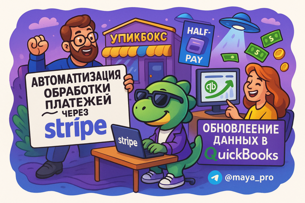 Автоматизация платежей: как соединить Stripe и QuickBooks для колоссального роста бизнеса на Make.com