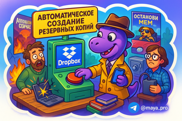 Автоматизация резервного копирования в Dropbox: как не потерять данные и сэкономить время с Make.com