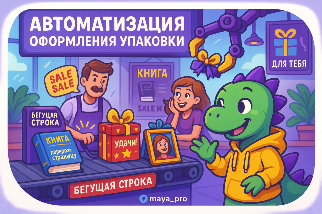 Автоматизация упаковки подарков: как сделать это быстрее с помощью Make.com и кириллицы