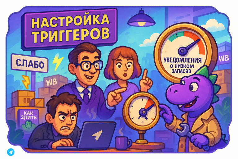 Автоматизация уведомлений о низком уровне запасов на Wildberries: пошаговое руководство от Make.com, чтобы никогда не упустить продажи