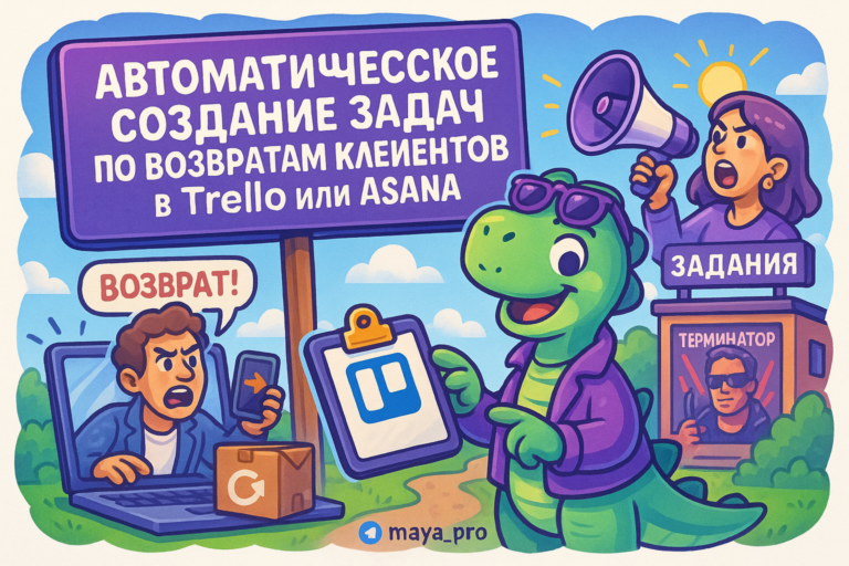 Автоматизация возвратов клиентов: как настроить задачи в Trello и Asana через Make.com и увеличить продуктивность бизнеса