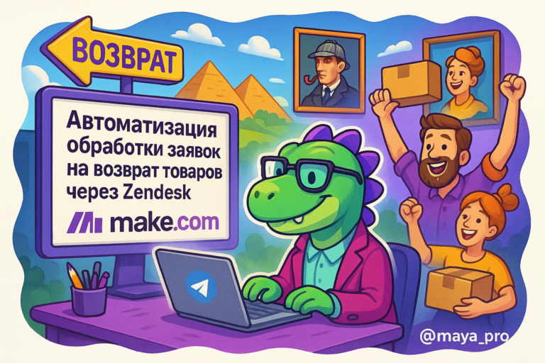Автоматизация возвратов товаров: как Zendesk и Make.com спасают ваш бизнес от хаоса