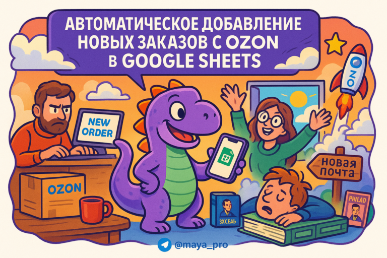 Автоматизация заказов на Ozon: как избавиться от рутинных задач и повысить продажи с помощью Google Sheets