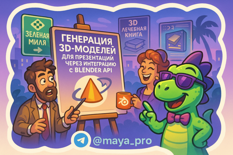 Автоматизация 3D-моделирования: как сделать вашу презентацию незабываемой с помощью Blender API и Make.com