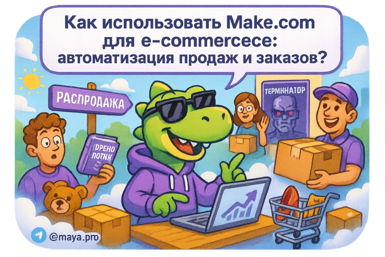Автоматизация e-commerce с Make.com: как сократить время обработки заказов и повысить продажи на 50%