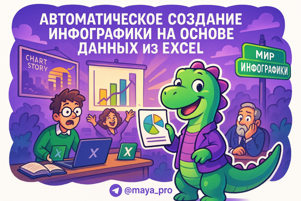 Автоматизация инфографики: как Make.com превращает ваши Excel-данные в визуальные шедевры за минуты