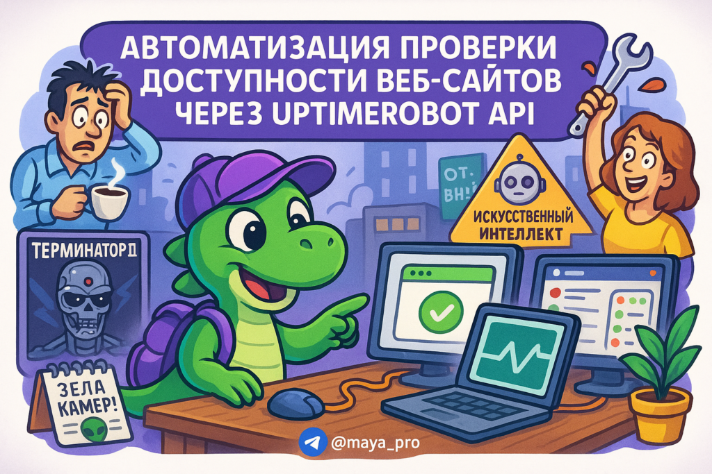 Автоматизация мониторинга сайтов: как избежать простоя и не потерять клиентов с помощью UptimeRobot и Make.com