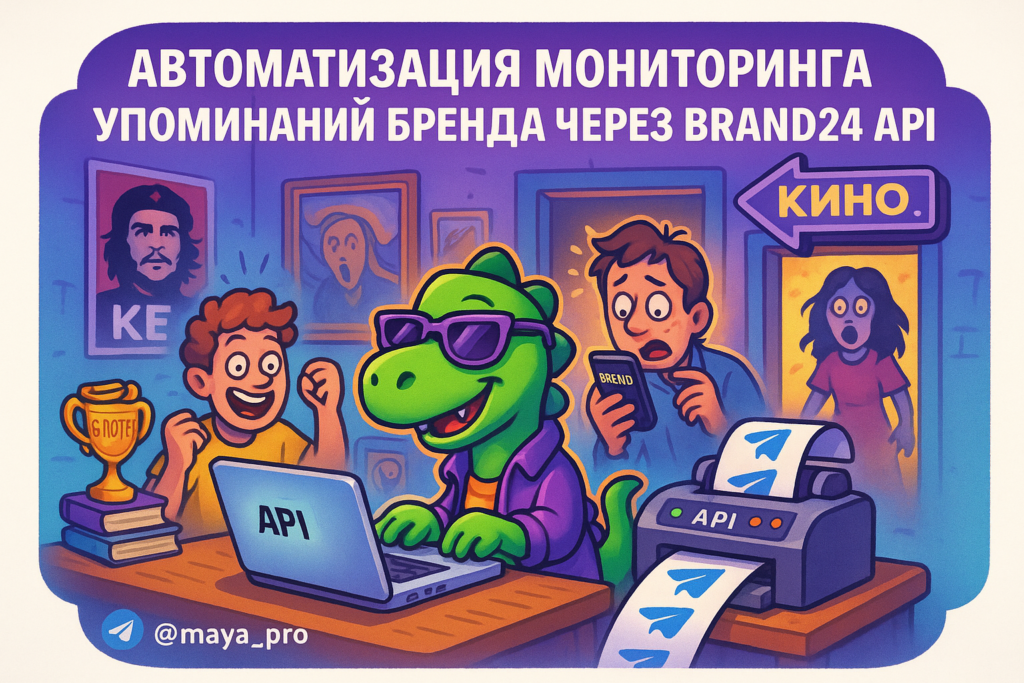 Автоматизация мониторинга упоминаний бренда: как не упустить ни одной важной фразы через Brand24 API и Make.com
