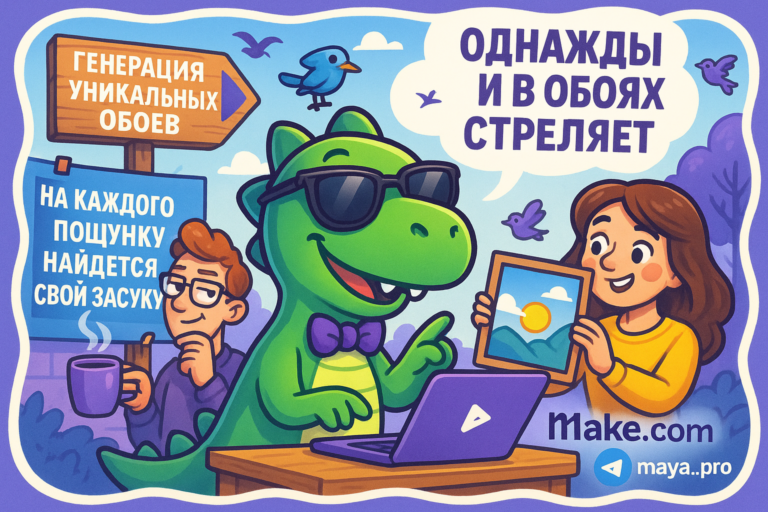 Как автоматизация с Make.com превращает ваши обои в источник вдохновения и продуктивности