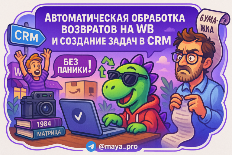 Автопостинг возвратов на Wildberries автоматизируй с Make.com и забудь об ошибках навсегда