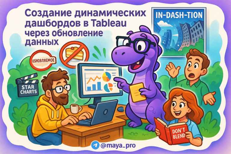 Динамические дашборды в Tableau: как Make.com спасет вас от рутинной работы и увеличит эффективность бизнеса