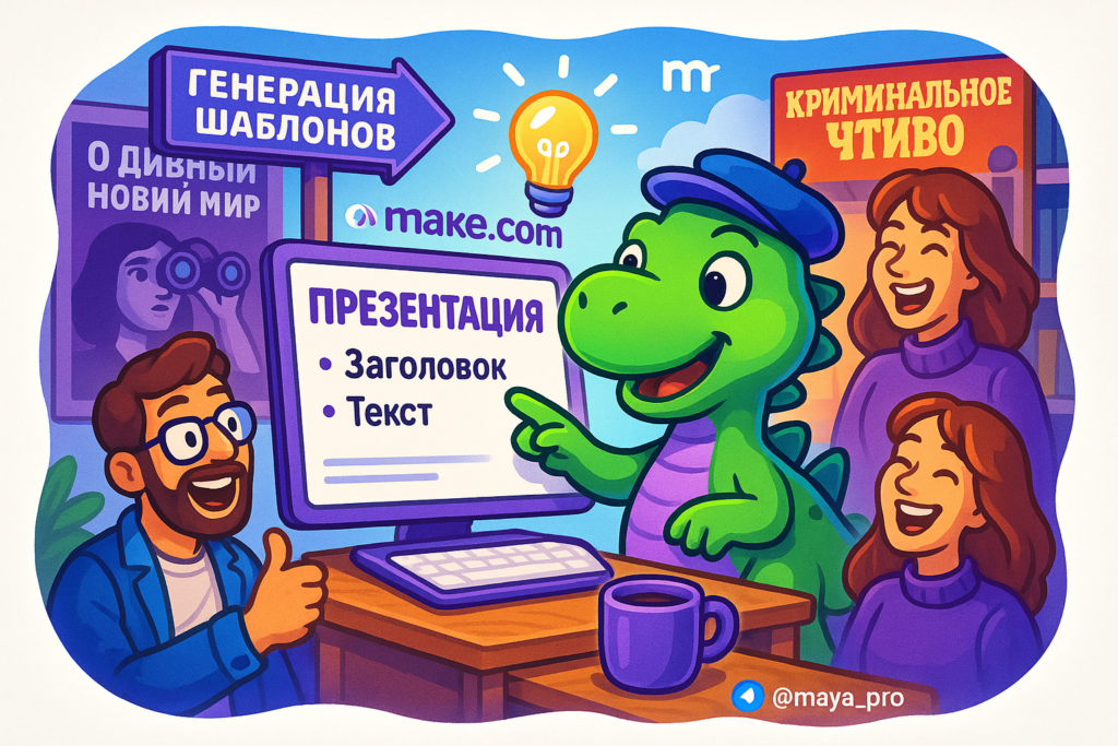 Генерация презентаций с кириллицей на автопилоте: сделайте это с Make.com!