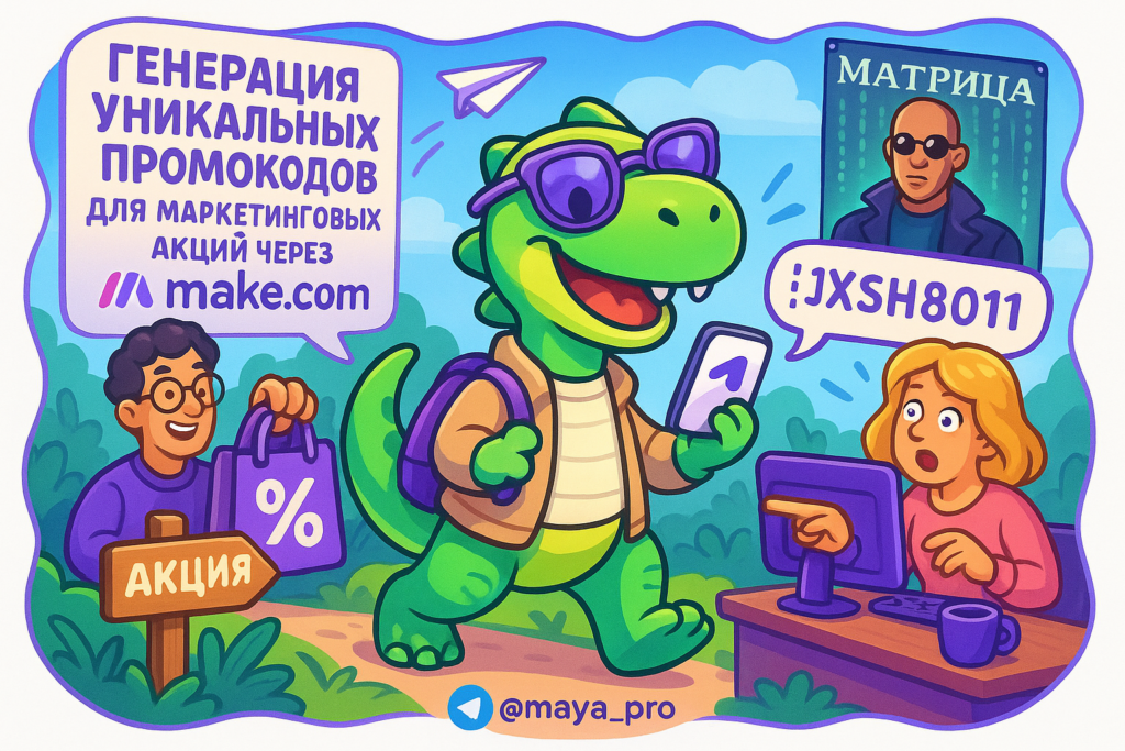Генерация промокодов без кода: автоматизируй маркетинг с Make.com и завоюй клиентов