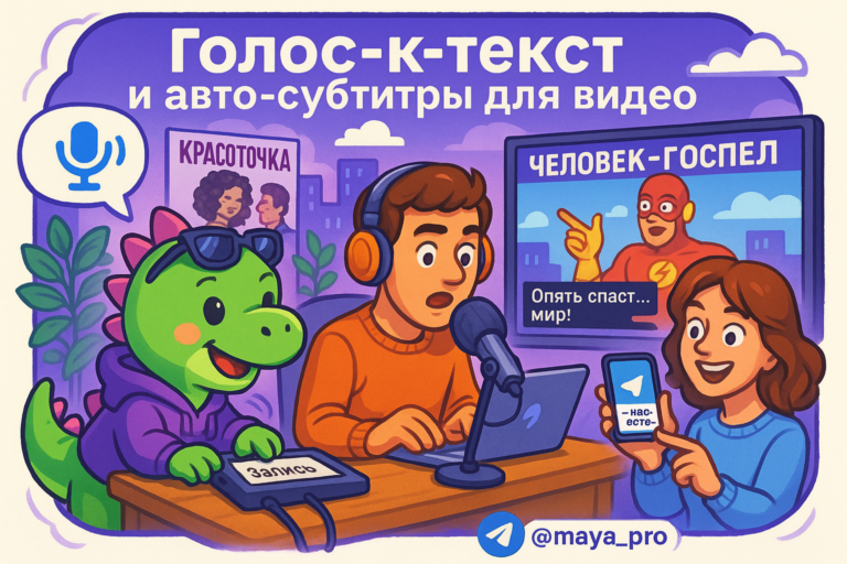Голос-к-текст и авто-субтитры для видео: как автоматизация открывает новые горизонты для вашего контента