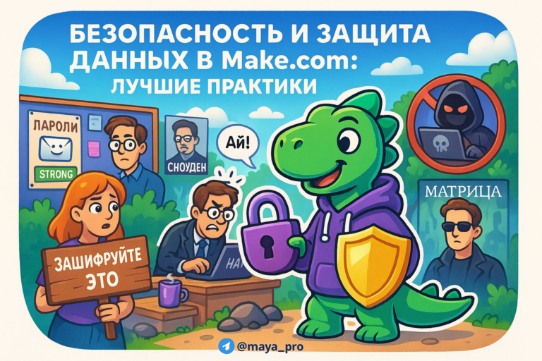 Обеспечьте безопасность данных в Make.com: 8 шагов к защите вашей информации от утечек и хакеров