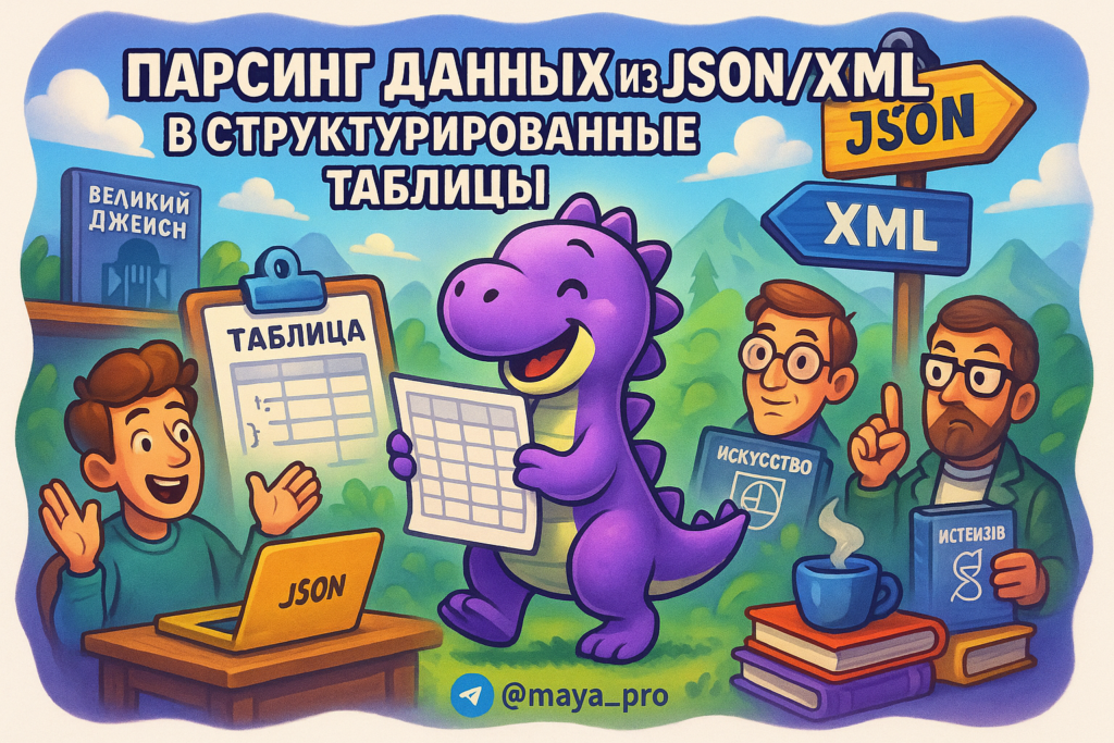 Парсинг данных с Make.com: как быстро превратить JSON и XML в таблицу и избежать головной боли бизнеса