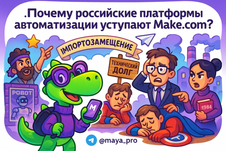 Почему российские платформы автоматизации могут остаться в тени Make.com: откровения и заблуждения бизнеса