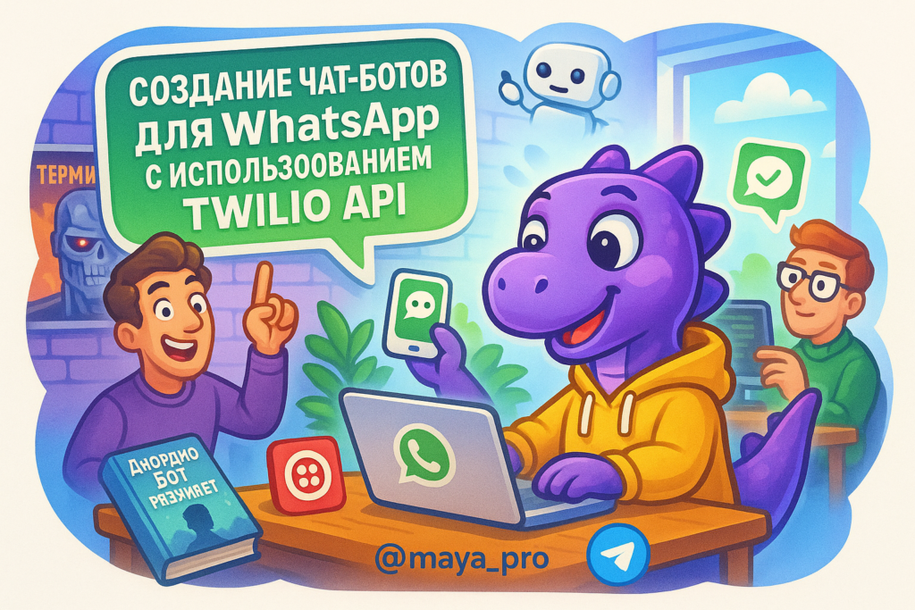 Создание автоматизированного чат-бота для WhatsApp: от первых шагов до гениальных решений с Twilio API и Make.com