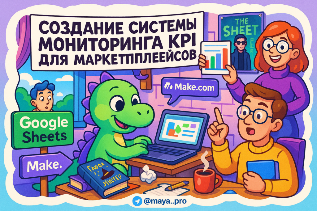 Создание системы мониторинга KPI для маркетплейсов: как Google Sheets и Make.com изменят ваш бизнес навсегда