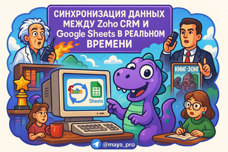 Синхронизация данных в реальном времени: как Make.com превращает Zoho CRM и Google Sheets в идеальную пару для вашего бизнеса
