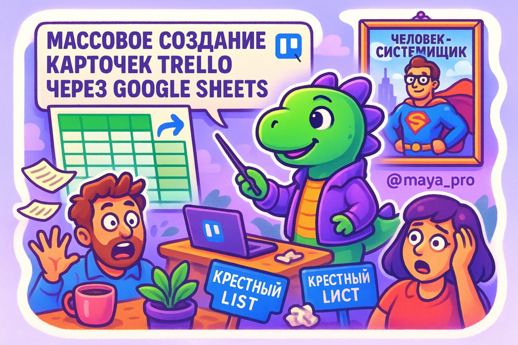 Автоматизация Trello через Google Sheets: как загрузить 100 карточек за 5 минут и избежать хаоса
