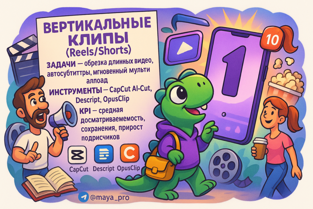 Вертикальные клипы: как автоматизация превращает рутину в вирусный контент на автопилоте