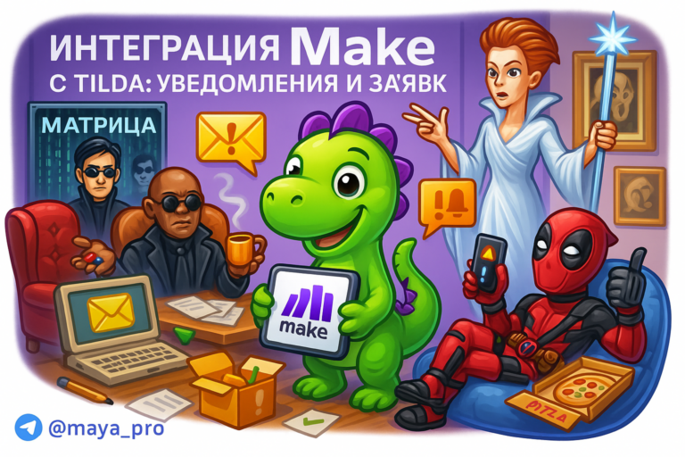 Интеграция Tilda и Make: как автоматизация убивает рутину и спасает ваш бизнес