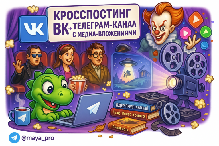 Кросспостинг ВКонтакте в Telegram: как автоматизация медиа-вложений меняет правила игры для SMM-админов