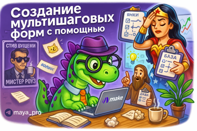 Мультишаговые формы: как сделать автоматизацию игрой на глазах конкурентов с помощью Make