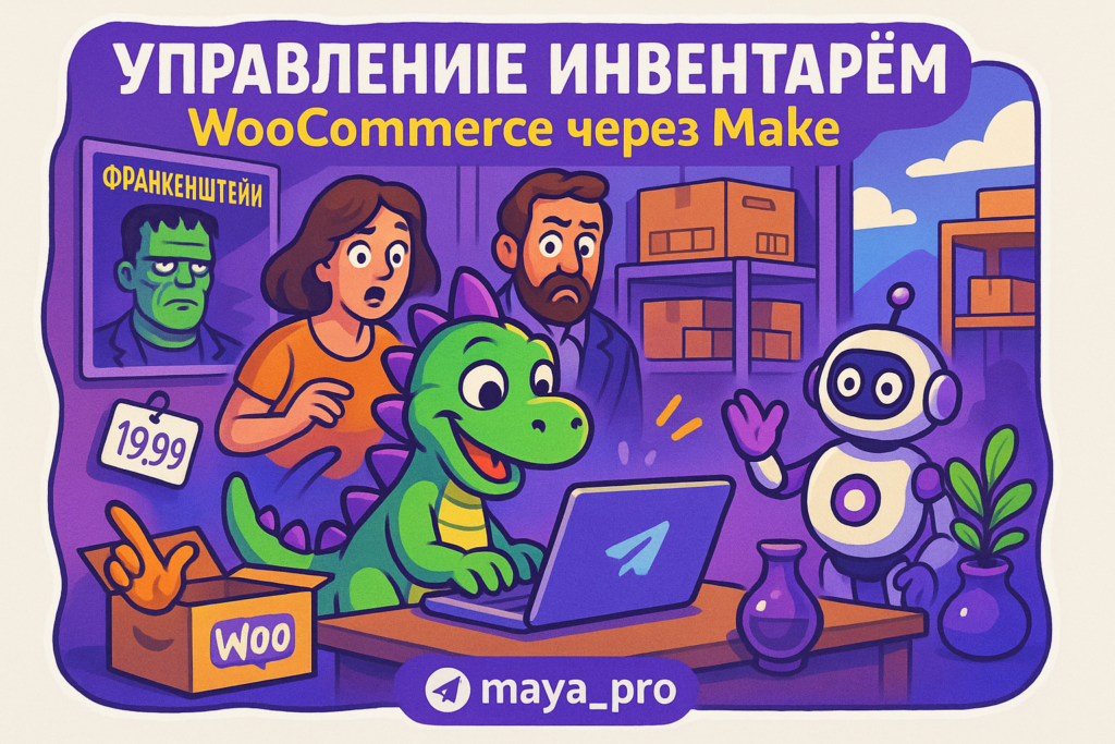 Управление инвентарём WooCommerce без слёз: как автоматизация с Make убивает рутину и увеличивает продажи