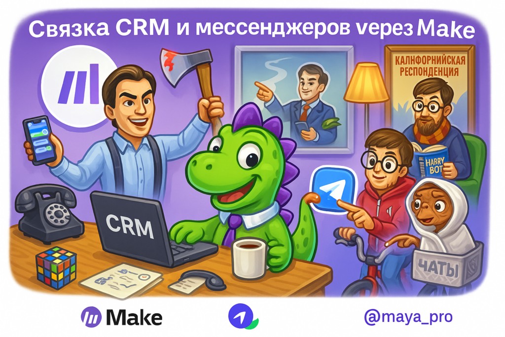 Как автоматизировать свою работу и вырваться из рутины: полное руководство по интеграции CRM и мессенджеров через Make.com