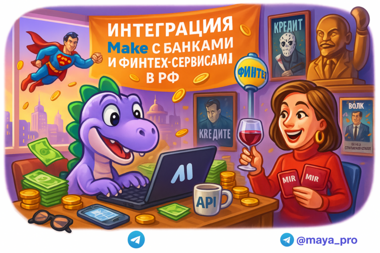 Интеграция make.com с банками и финтех-сервисами в России: как автоматизация спасает бизнес от ручного труда и помогает обойти бюрократию