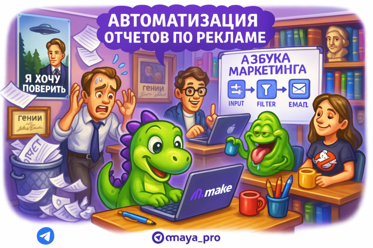 Создание автоматизированных отчетов с Make.com: как экономить время и избегать рутинной работы