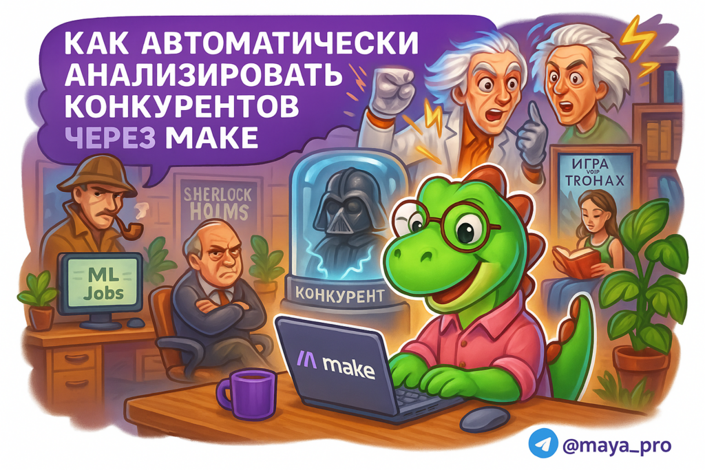 Как автоматизировать анализ конкурентов на Make.com и разорвать рынок за 30 минут