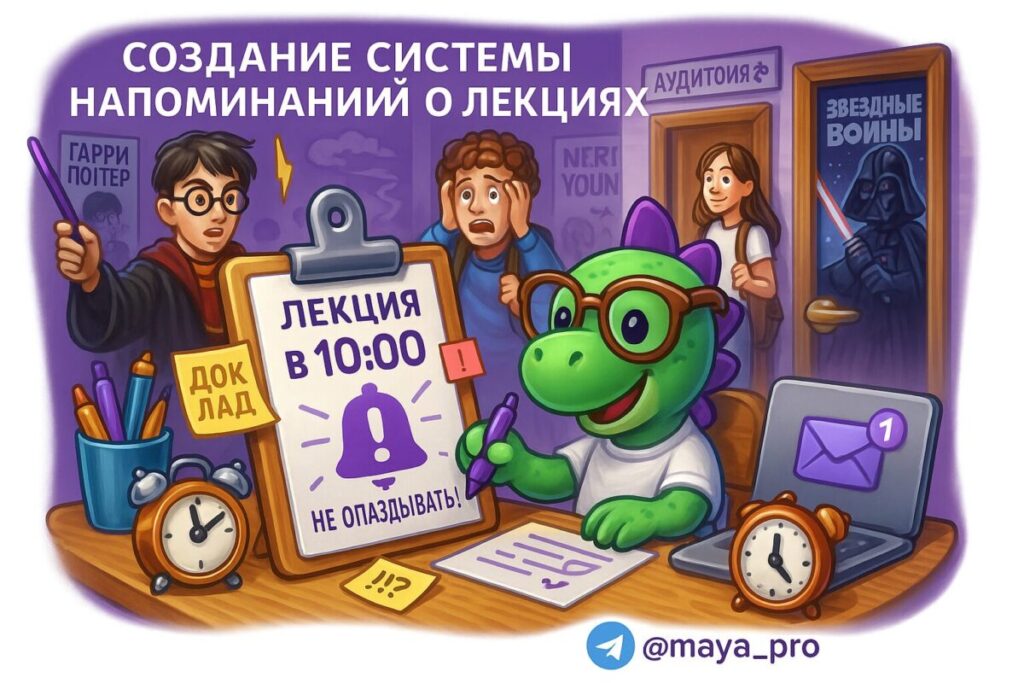 Автоматизация напоминаний о лекциях: как спастись от паники и не упустить важное событие
