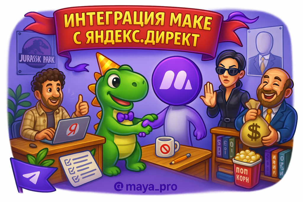 Автоматизация рекламных кампаний с Make.com и Яндекс.Директ: как вывести бизнес на новый уровень без лишних усилий
